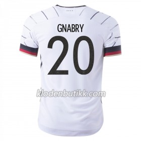 Tyskland SERGE GNABRY 20 Hjemme Fotballdrakt Euro 2020 Kortermet